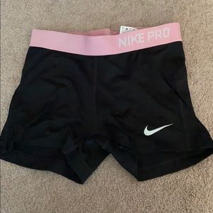Nike Biker Shorts, Sz Med- pink/black